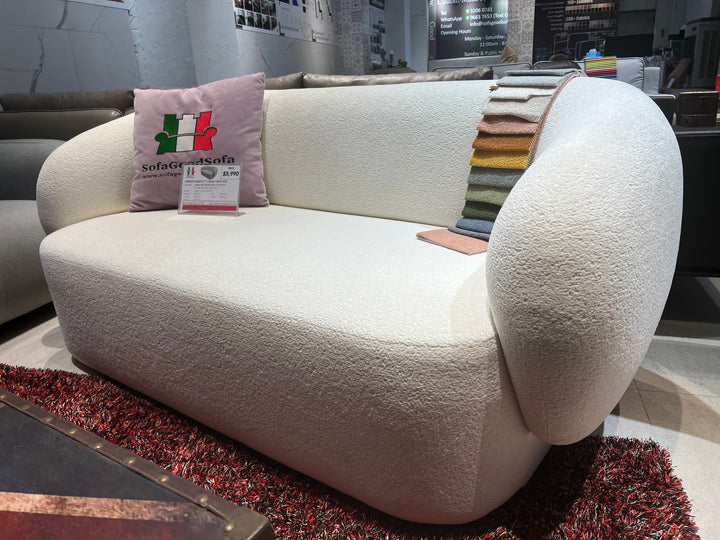 Smooth 3 Seater Fabric Sofa