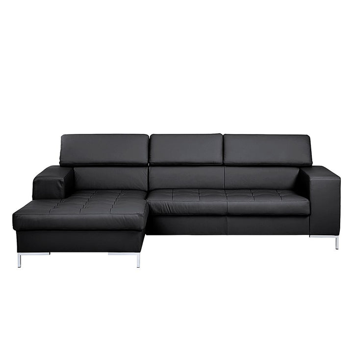 Dickson L Shape Leather Sofa