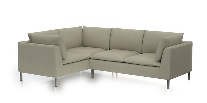 Jasime Corner Shape Fabric Sofa