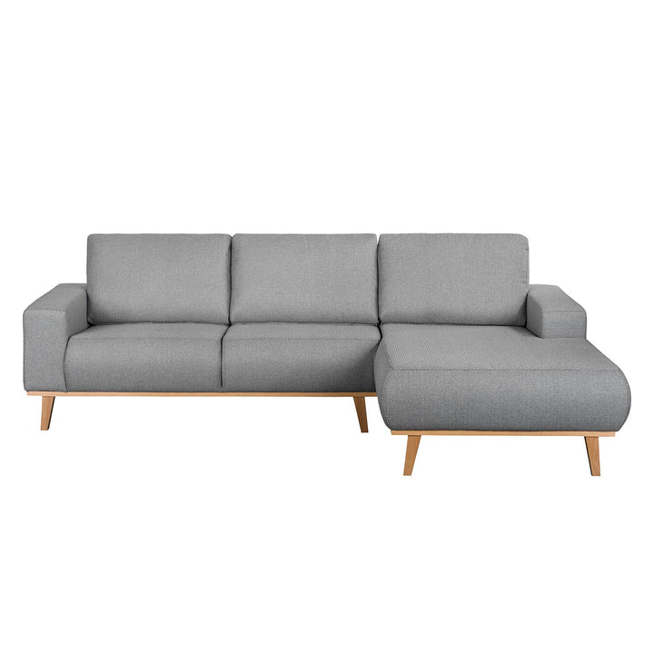 Elaine L Shape Fabric Sofa